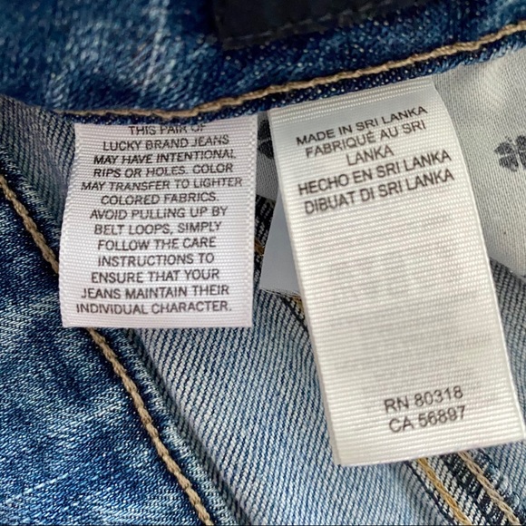 Lucky Brand Cropped Bootcut Jeans Size 6 - Picture 5 of 10